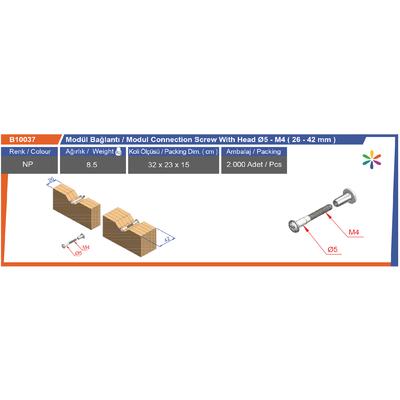 Ø5 M4 Modül Bağlantı 2642Mm