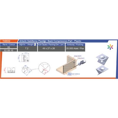 Arkalık Sabi̇tleme Plasti̇ği̇ Şeffaf