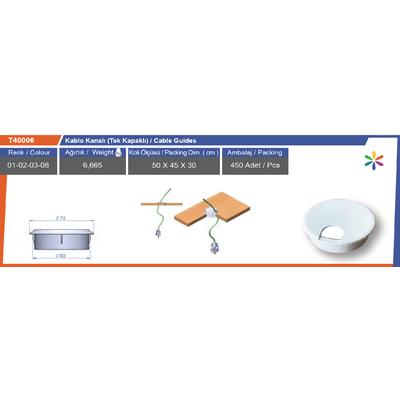 Kablo Kanalı Tek Kapaklı