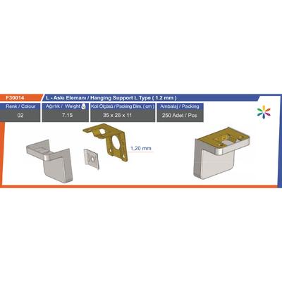 L Askı Elemanı 1,2 Mm