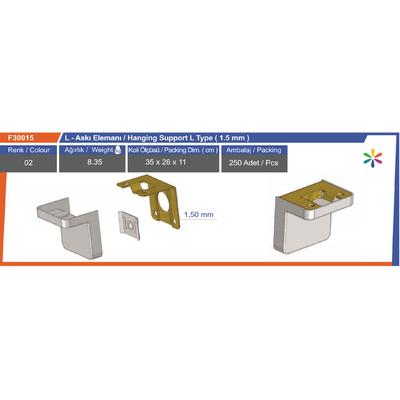 L Askı Elemanı 1,5 Mm
