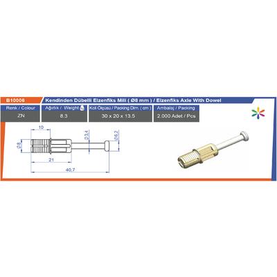M6 Elzenfiks Mili (Metrik Diş)