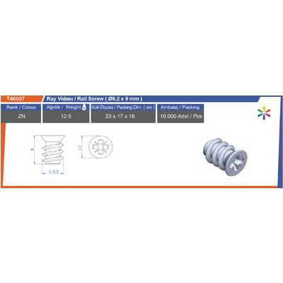 Ray Vi̇dası 6,2X9 Mm