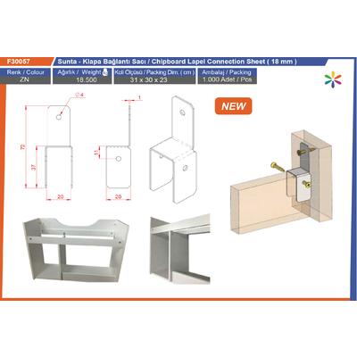 Sunta  Klapa Bağlantı Sacı