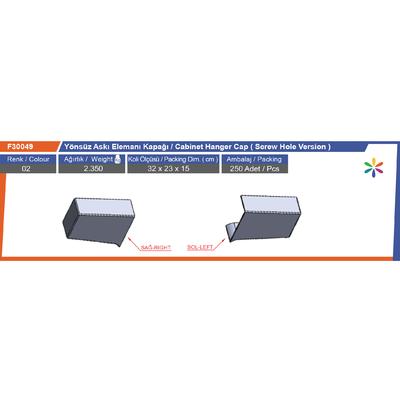 Yönsüz Askı Elemanı Kapağı